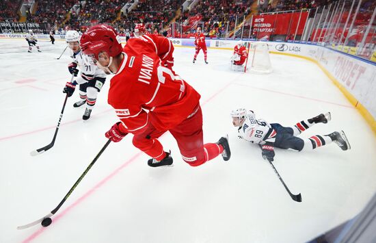 Хоккей. КХЛ. Матч "Спартак" - "Металлург Мг"