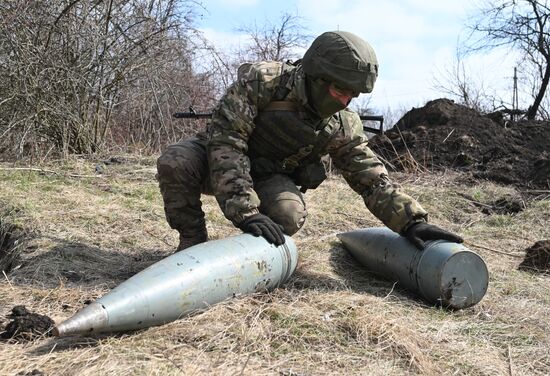 Боевая работа САУ "Малка" артиллерийских подразделений ЦВО на Авдеевском направлении