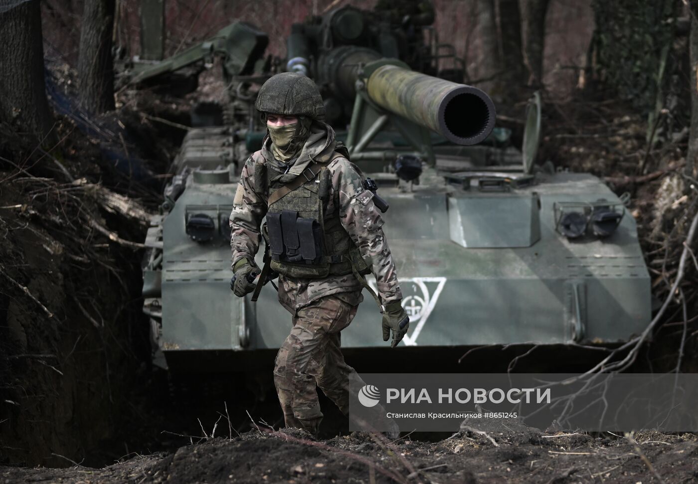 Боевая работа САУ "Малка" артиллерийских подразделений ЦВО на Авдеевском направлении