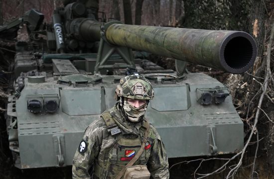 Боевая работа САУ "Малка" артиллерийских подразделений ЦВО на Авдеевском направлении