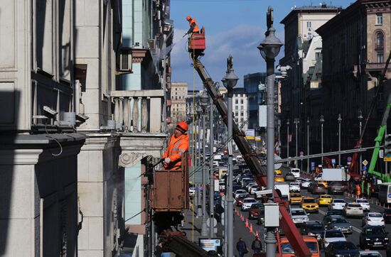 Промывка фасадов жилых домов после зимы 