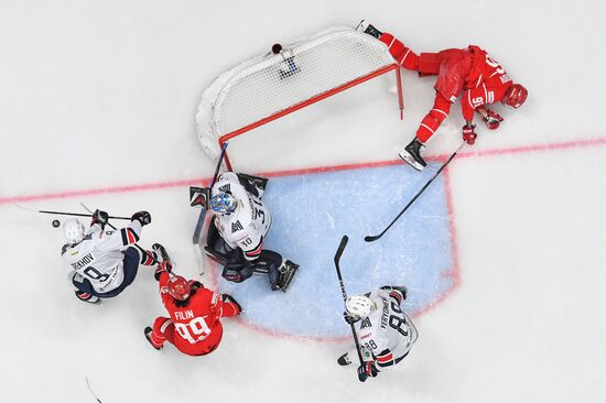 Хоккей. КХЛ. Матч "Спартак" - "Металлург Мг"