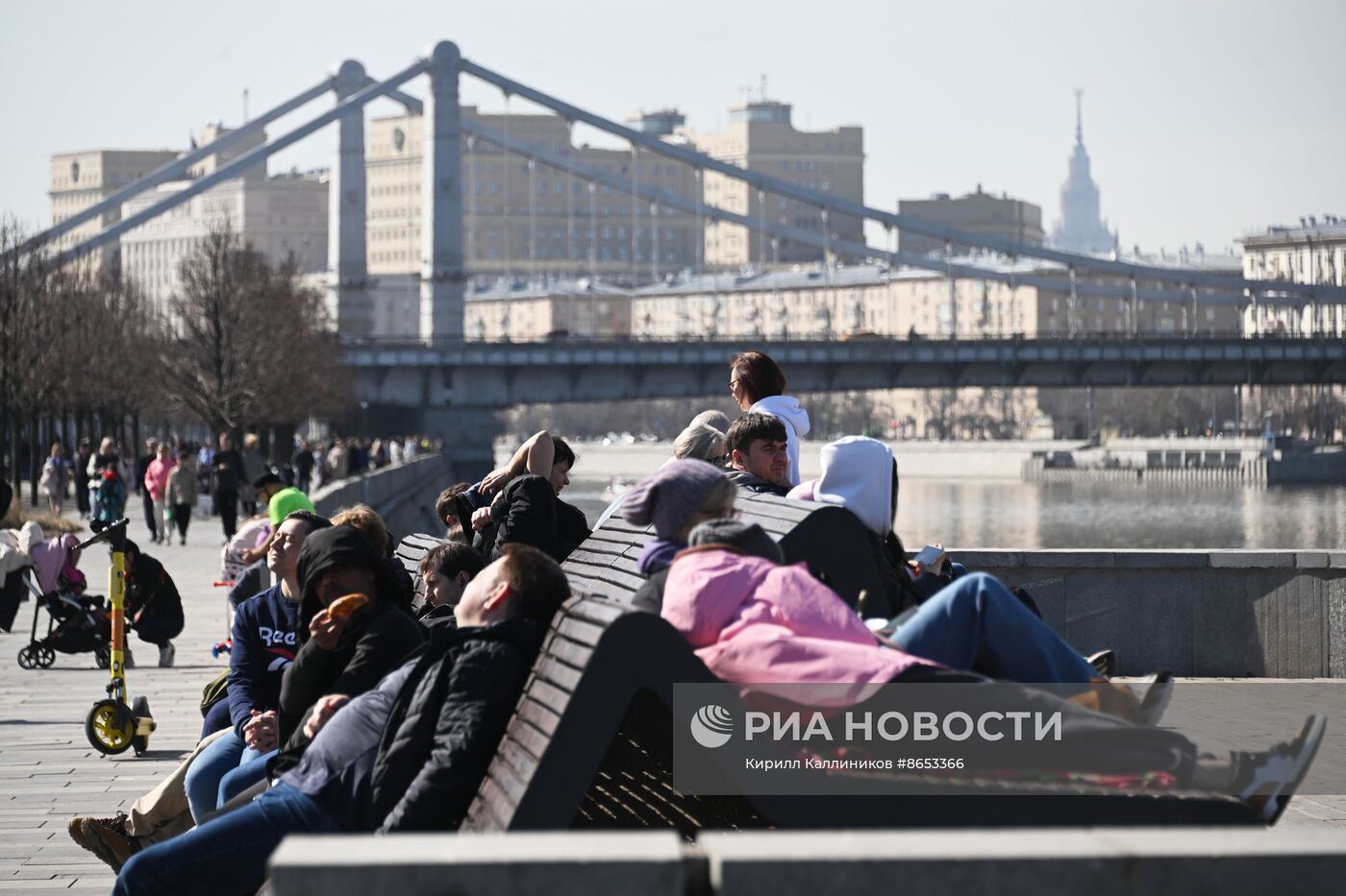 Теплая погода в Москве