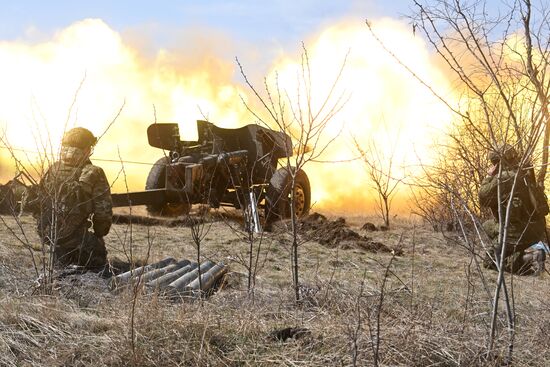 Боевая подготовка артиллеристов Южной группировки войск