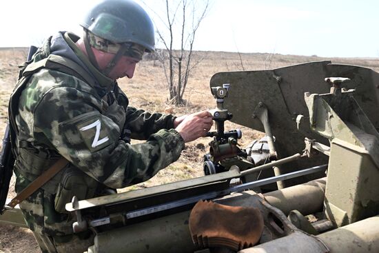 Боевая подготовка артиллеристов Южной группировки войск
