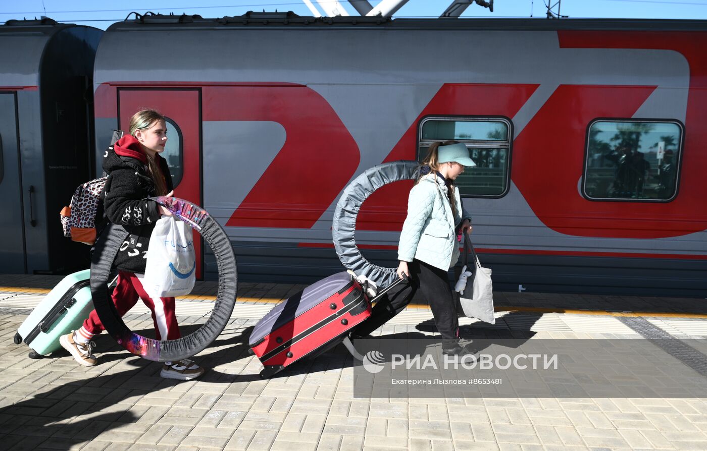 Приезд детей из Белгородской области в Сочи | РИА Новости Медиабанк