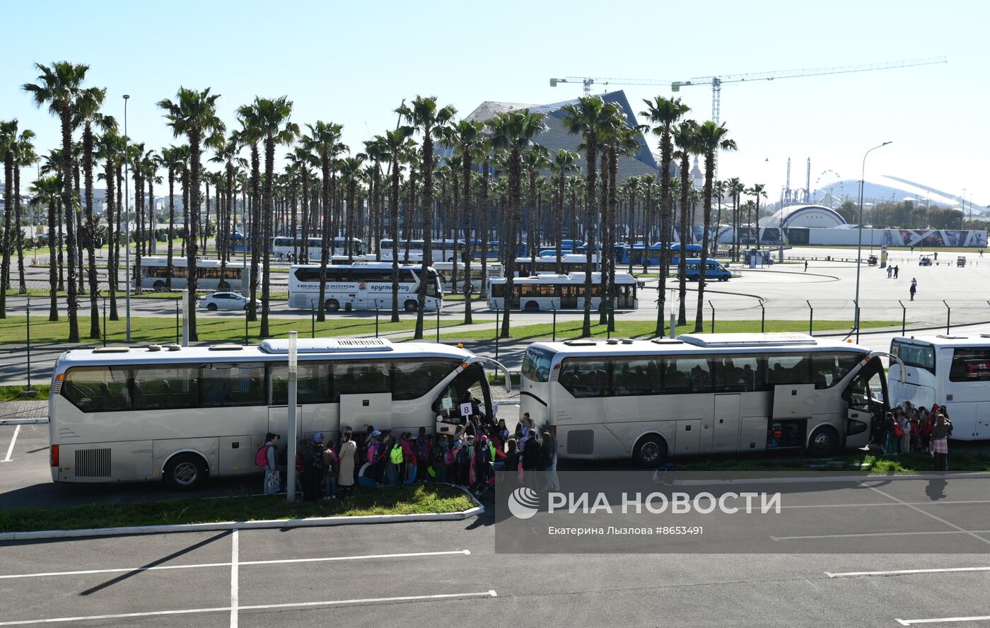 Приезд детей из Белгородской области в Сочи