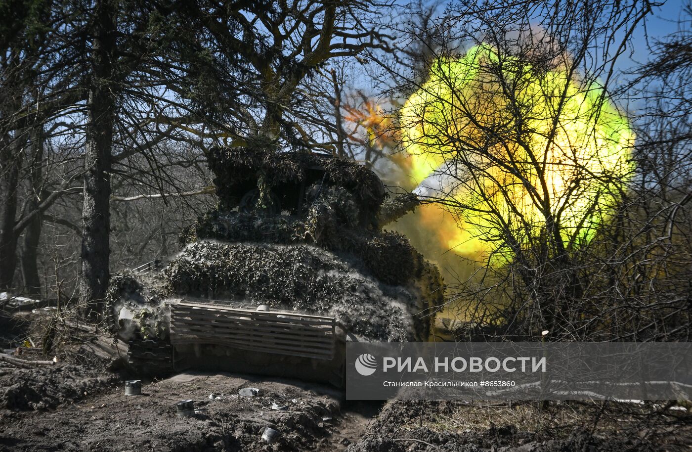 Боевая работа танкистов группировки "Центр" на Авдеевском направлении