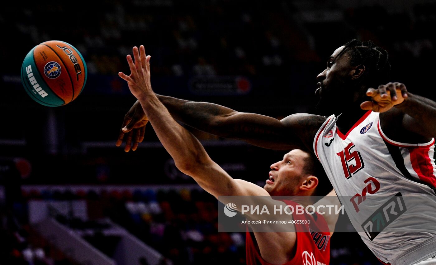 Баскетбол. Единая лига ВТБ. Матч ЦСКА - "Локомотив-Кубань" (Краснодар)