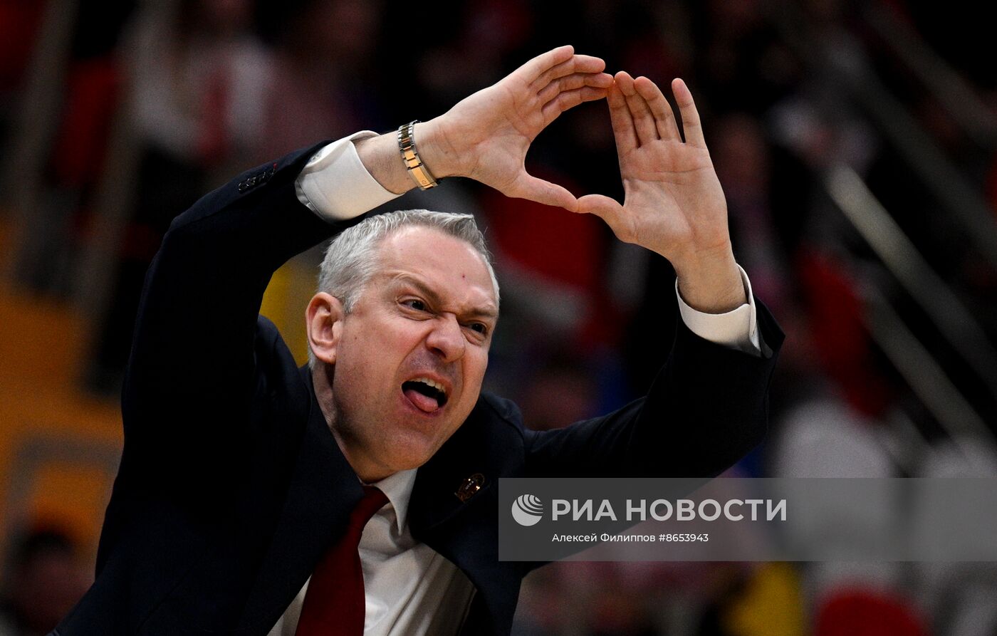 Баскетбол. Единая лига ВТБ. Матч ЦСКА - "Локомотив-Кубань" (Краснодар)