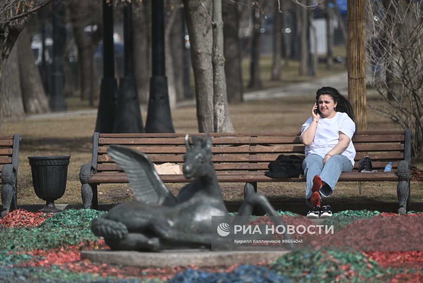 Теплая погода в Москве