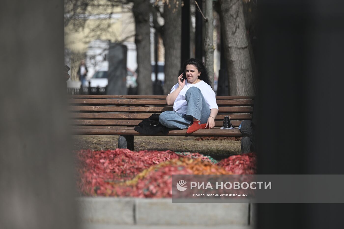 Теплая погода в Москве