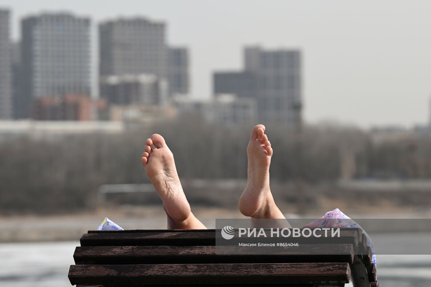 Теплая погода в Москве