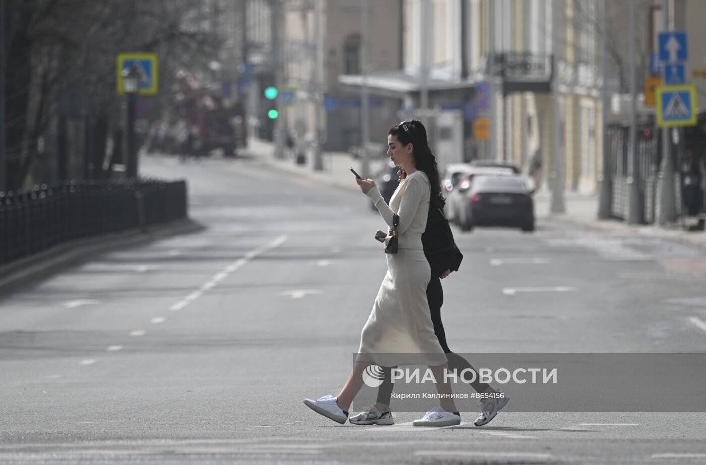 Теплая погода в Москве