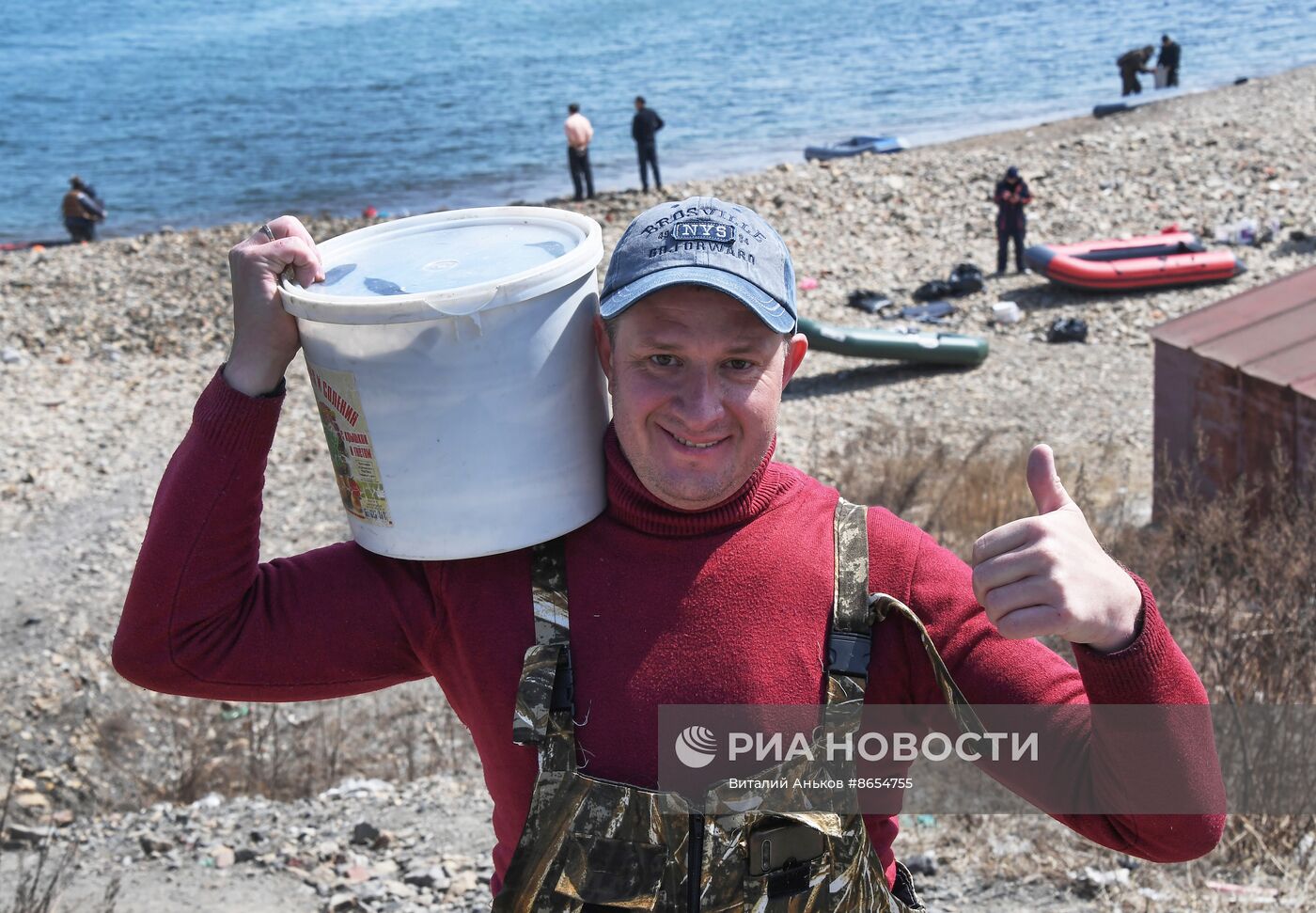 Любительский лов минтая в Уссурийском заливе