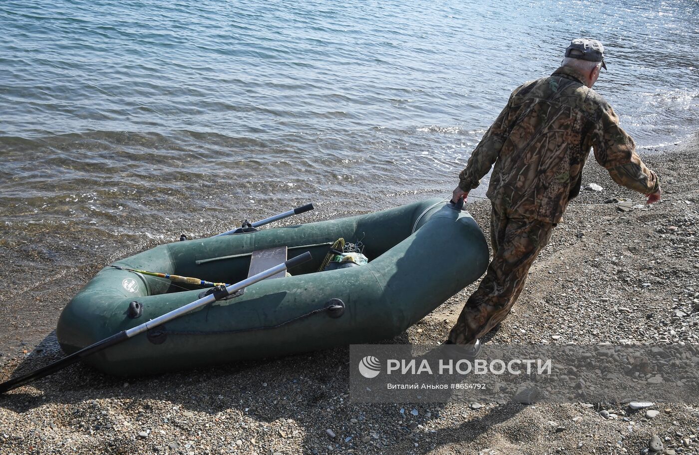 Любительский лов минтая в Уссурийском заливе