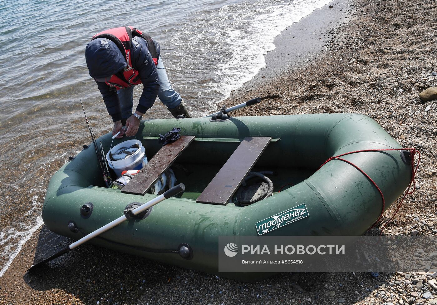 Любительский лов минтая в Уссурийском заливе