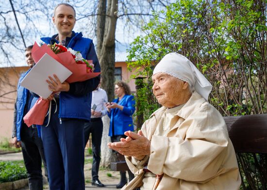 Ветерану войны М. Казновской из Приднестровья исполнилось 100 лет
