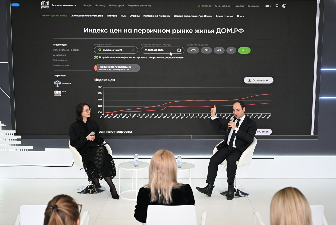 Выставка "Россия". ДОМ.PФ и Росреестр презентуют совместный Индекс Цен на первичном рынке жилья