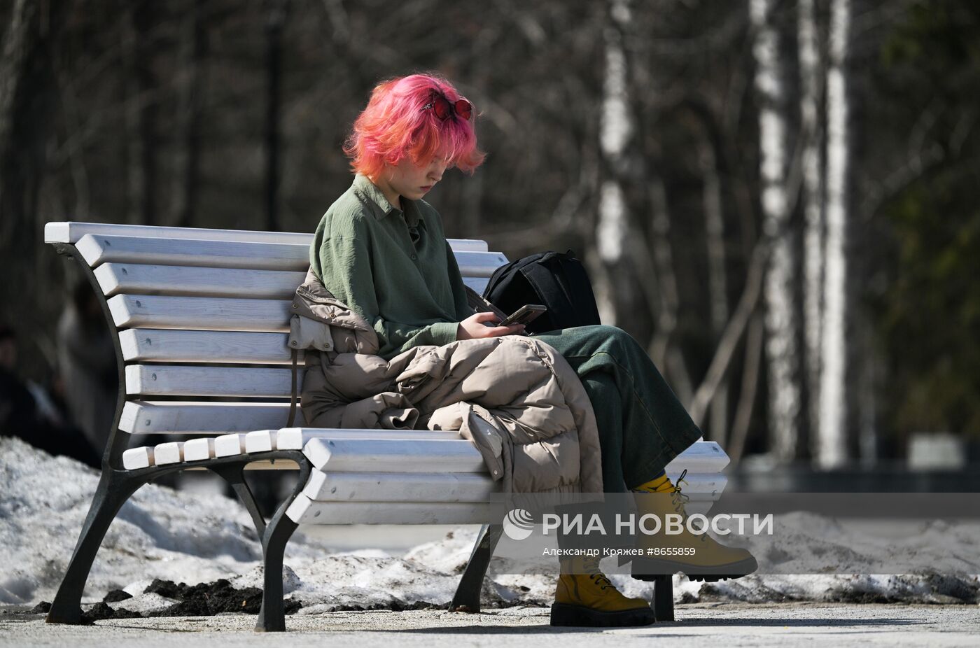 Теплая весенняя погода в Новосибирске