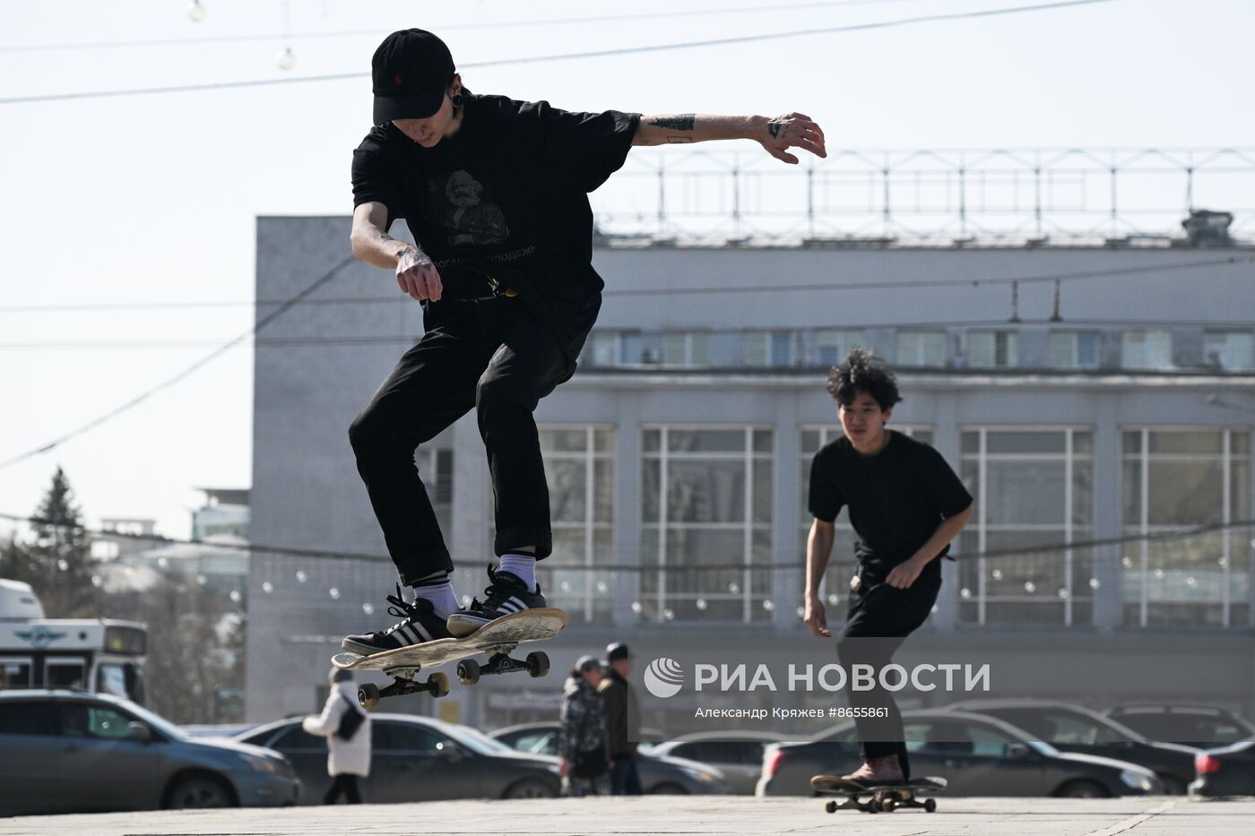 Теплая весенняя погода в Новосибирске