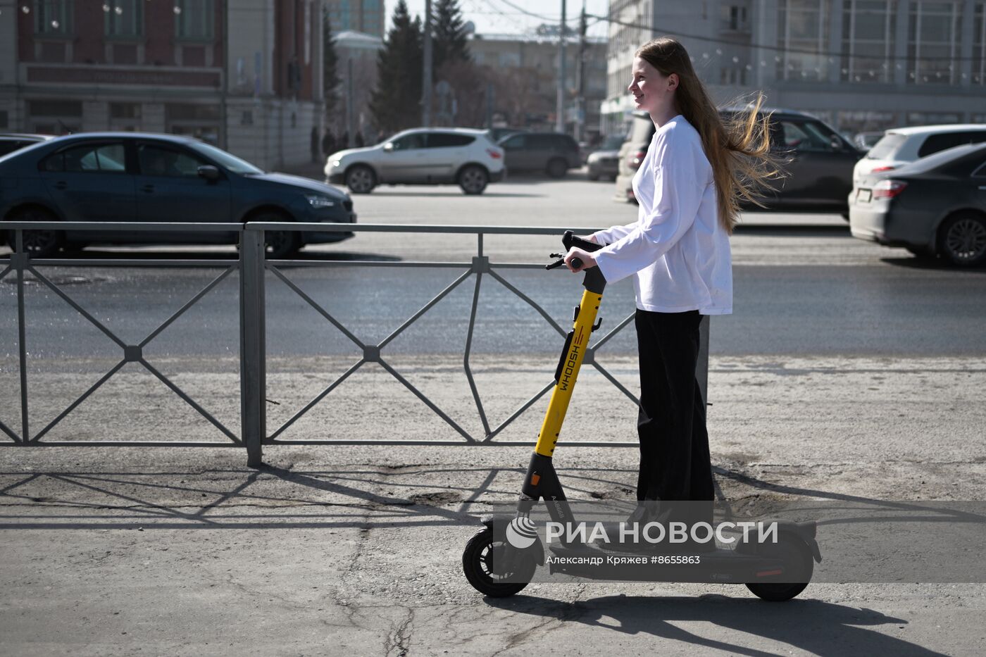 Теплая весенняя погода в Новосибирске