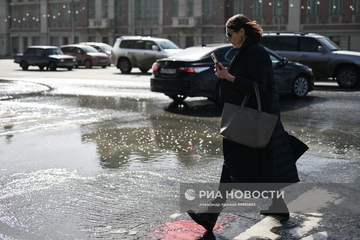 Теплая весенняя погода в Новосибирске