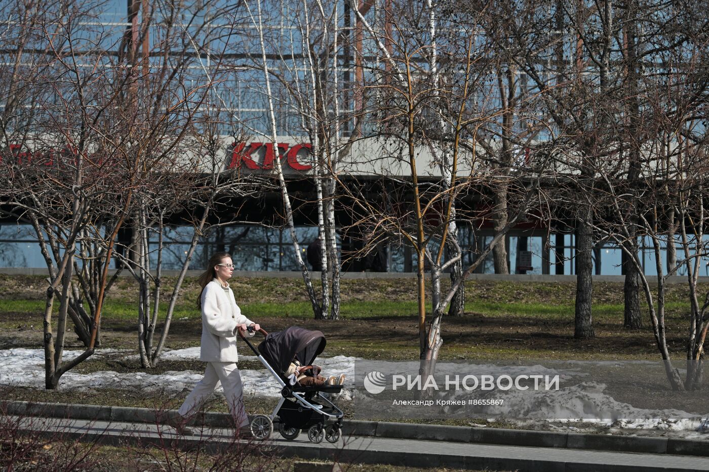 Теплая весенняя погода в Новосибирске