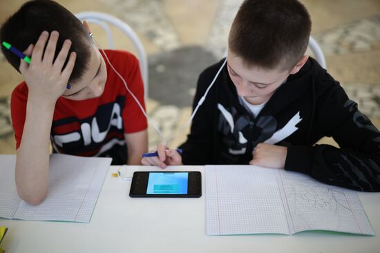 Дети из Белгородской области в санатории Анапы