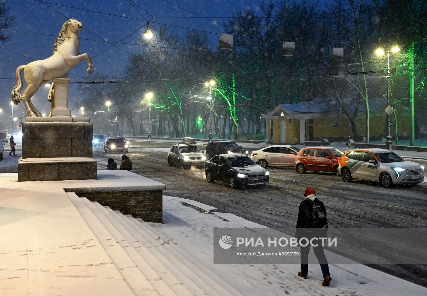 Снегопад в Санкт-Петербурге | РИА Новости Медиабанк