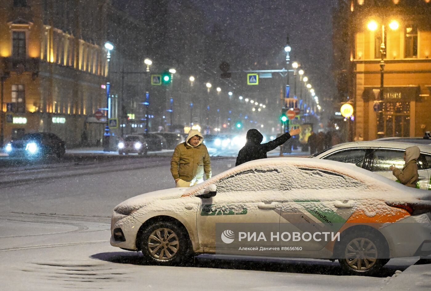 Снегопад в Санкт-Петербурге