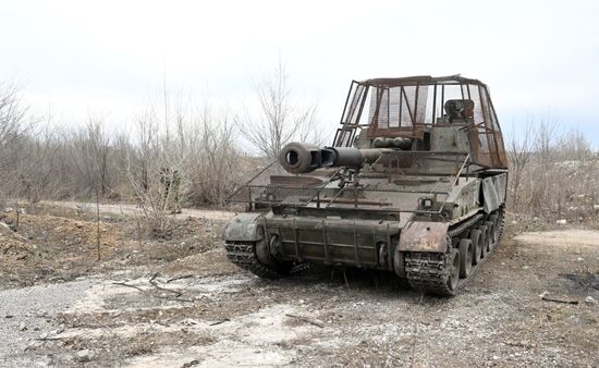 Боевая работа САУ "Акация" Южной группировки войск