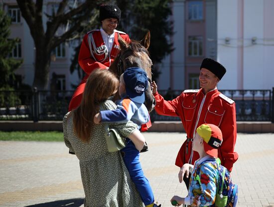 Традиционное казачье мероприятие "Час славы Кубани"