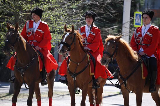 Традиционное казачье мероприятие "Час славы Кубани"