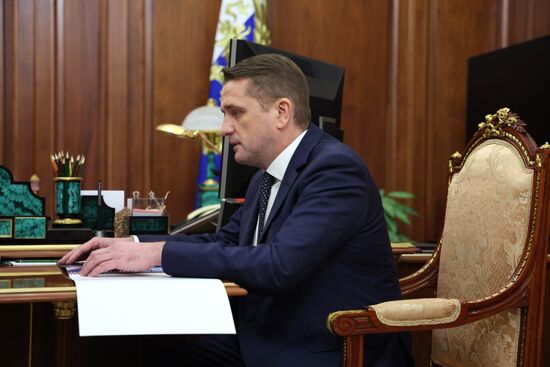 Президент Владимир Путин провел встречу с главой Росрыболовства Ильей Шестаковым
