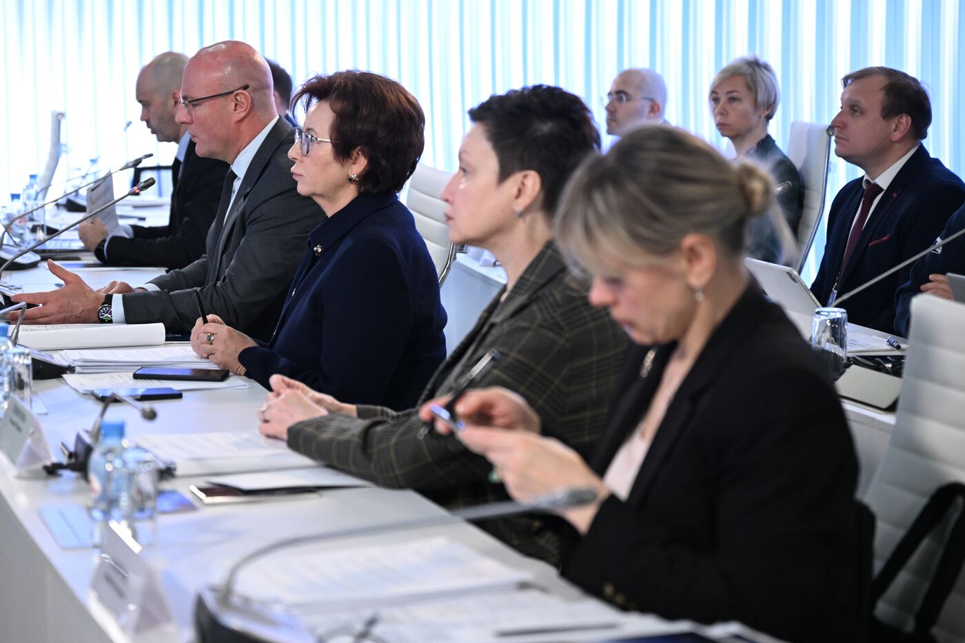 Выставка "Россия". Совещание по развитию спорта в павильоне координационного центра Правительства РФ