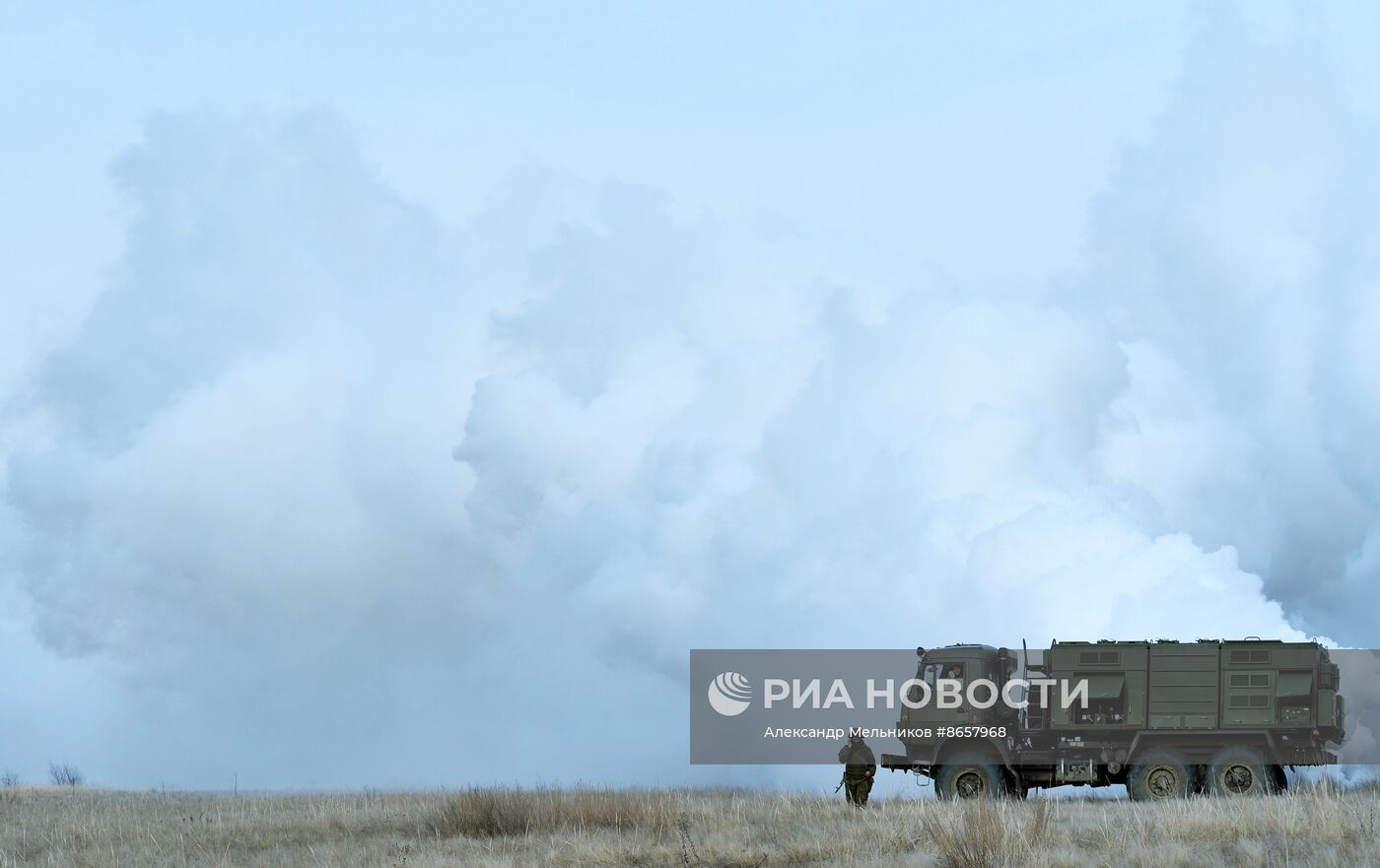 Тренировка отделения огневой поддержки тяжелых огнеметных систем