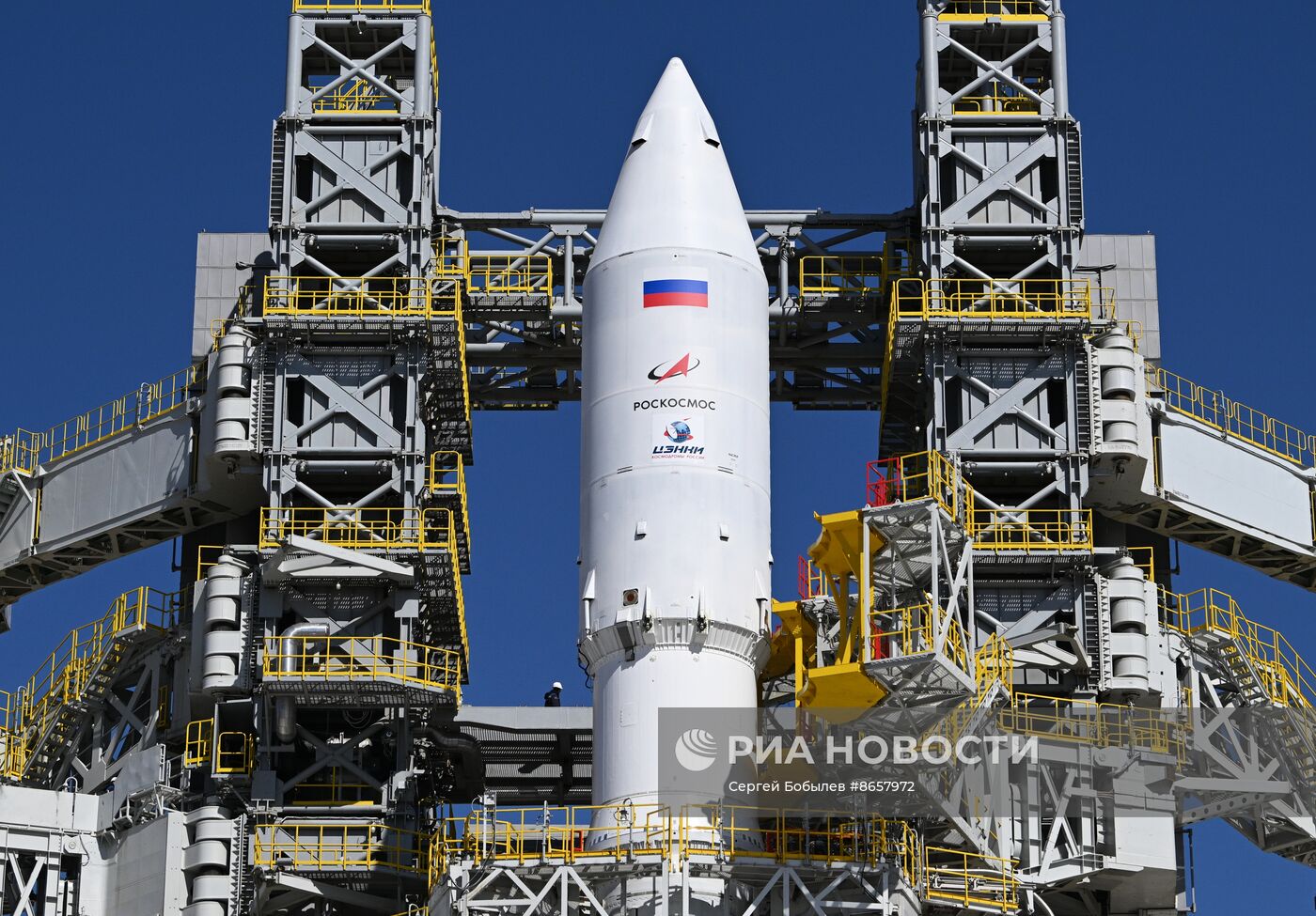 Первый запуск ракеты "Ангара-А5" с космодрома Восточный