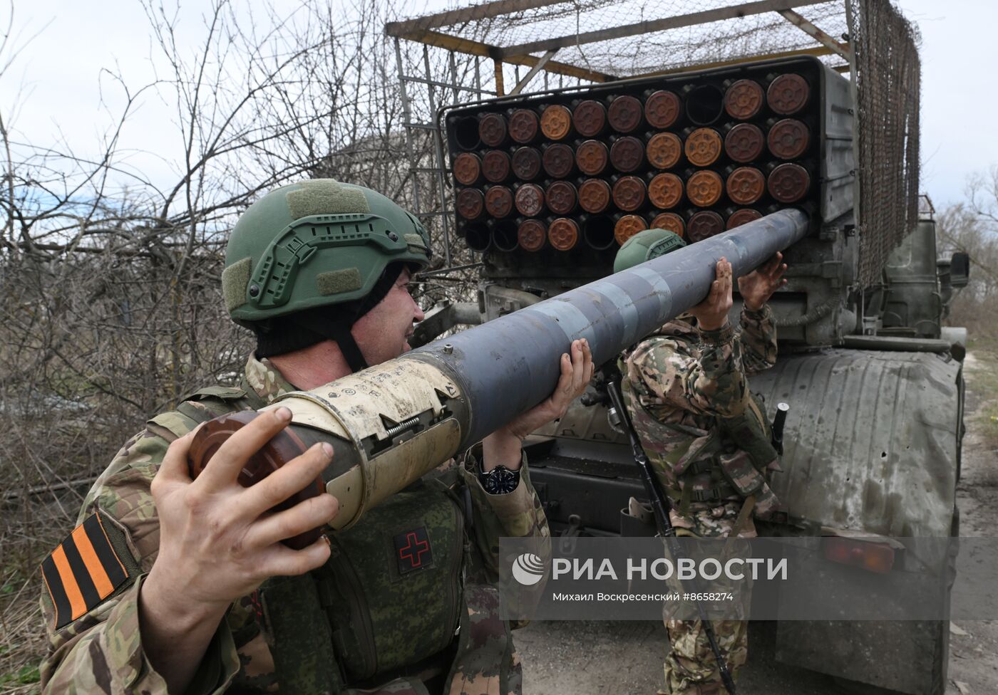 Боевая работа РСЗО "Град" Южной группировки войск