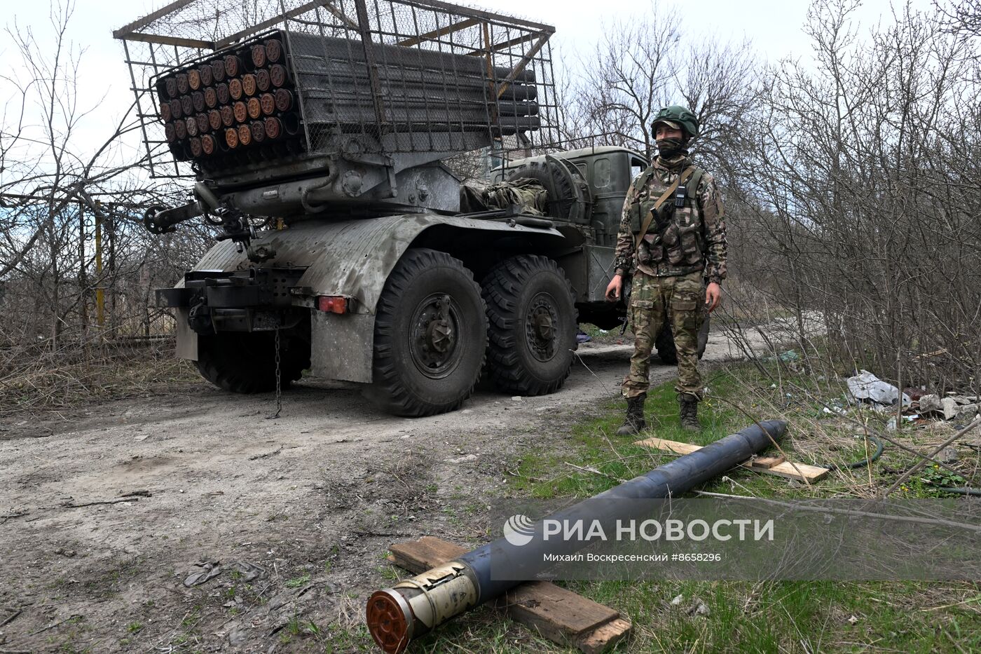 Боевая работа РСЗО "Град" Южной группировки войск