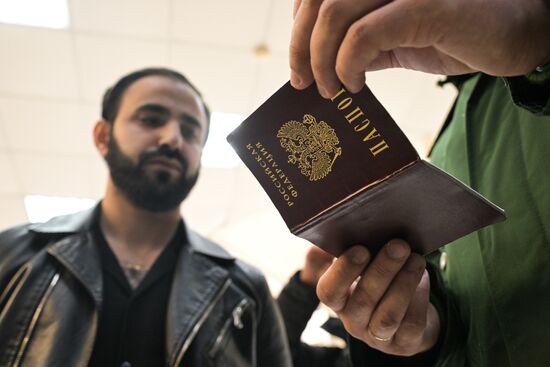 Рейд по проверке документов  воинского учета у мигрантов, получивших гражданство РФ