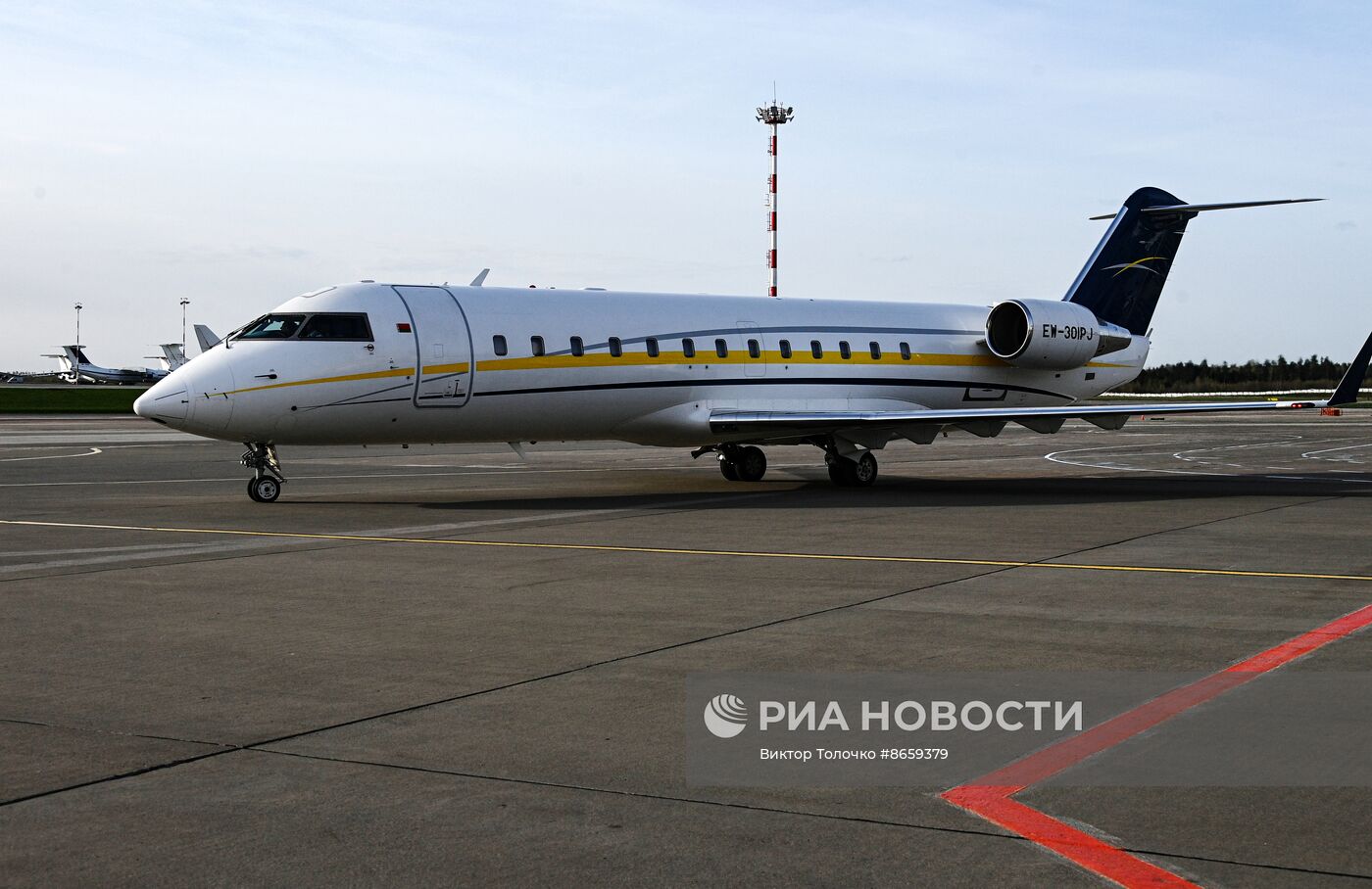 Прилет первого белорусского космонавта М. Василевской в Минск