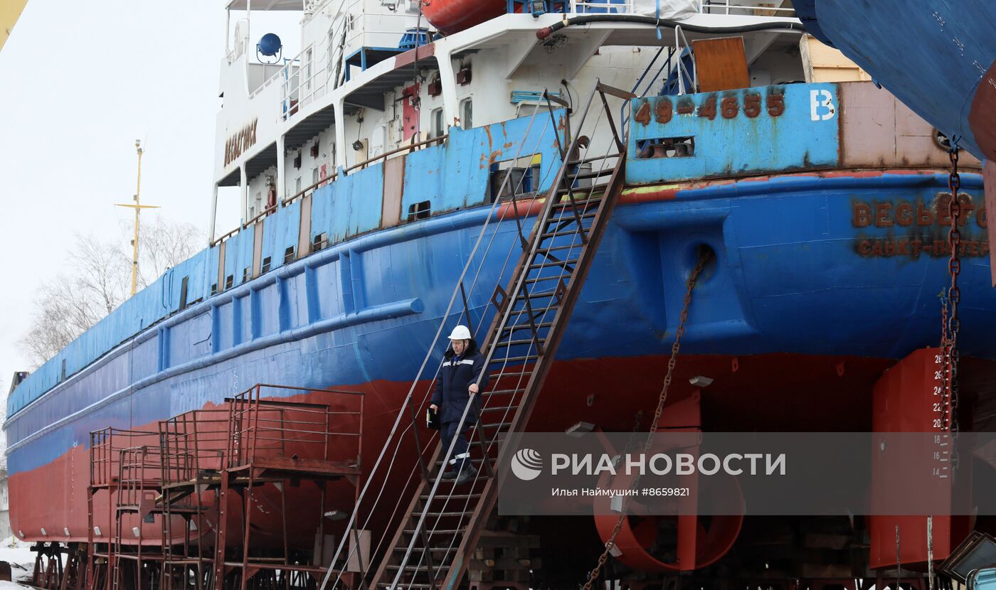 Подготовка речного флота к летней навигации в Красноярском крае