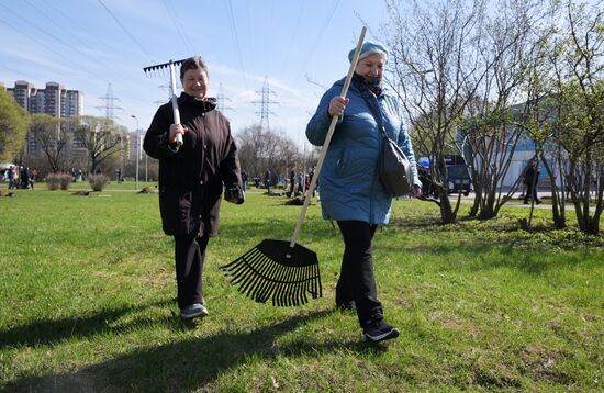 Общегородской субботник в Москве