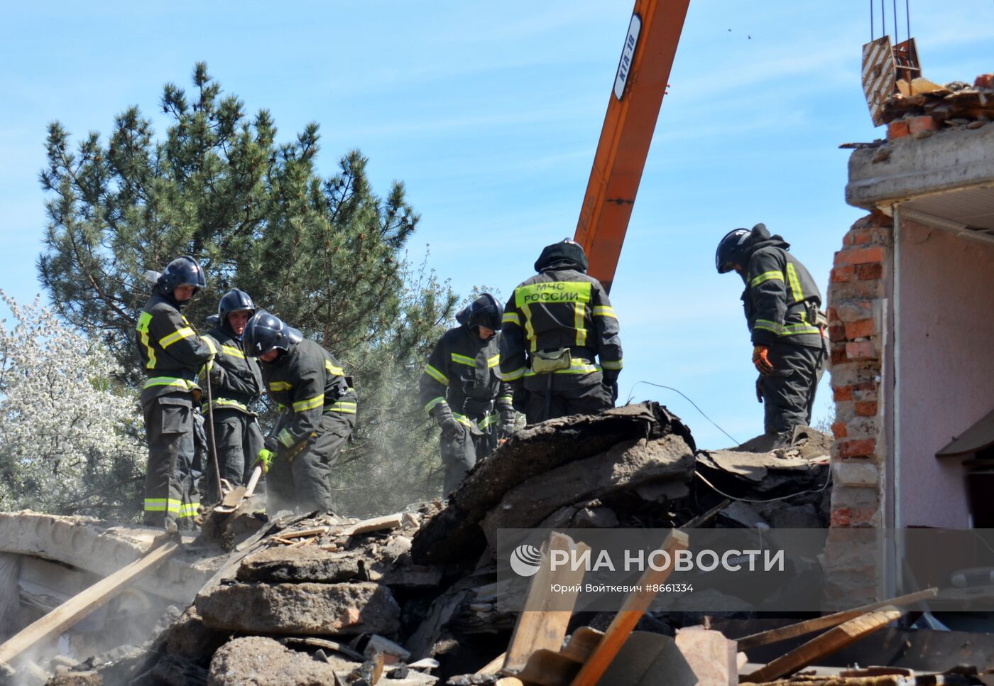 Последствия обстрела г. Токмака