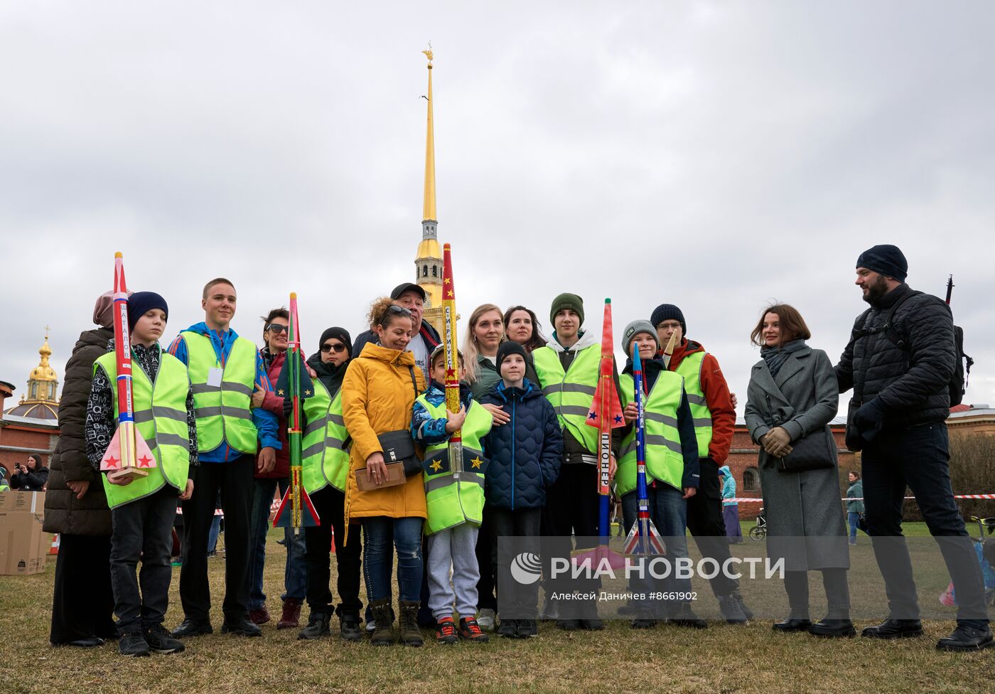 Празднование Дня космонавтики в Петропавловской крепости