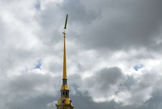 Празднование Дня космонавтики в Петропавловской крепости