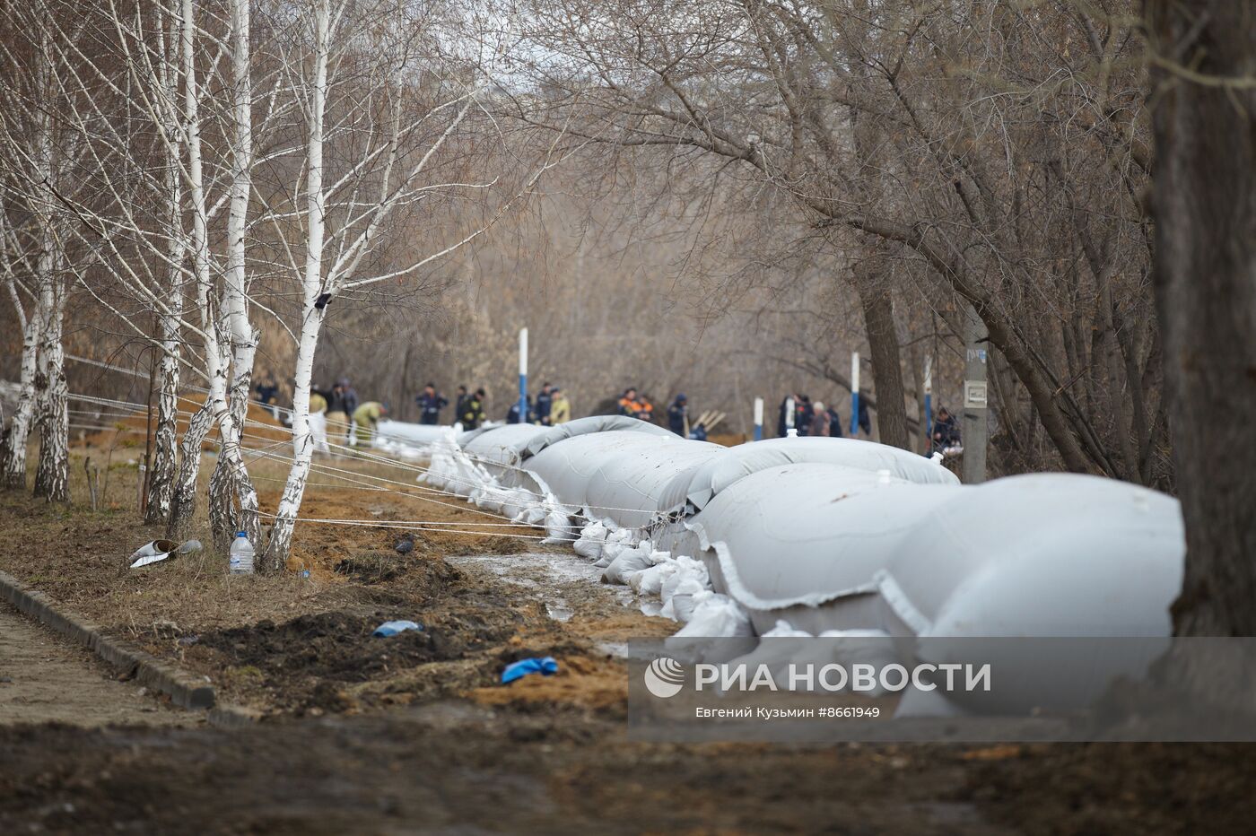 Курган в ожидании подъема воды в реке Тобол из-за паводков