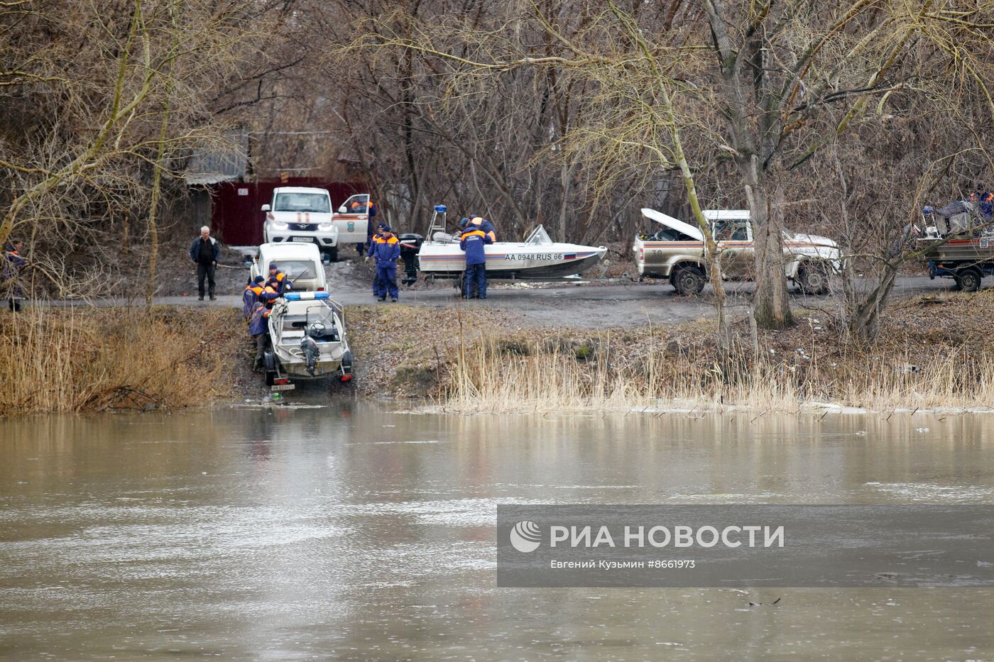 Курган в ожидании подъема воды в реке Тобол из-за паводков