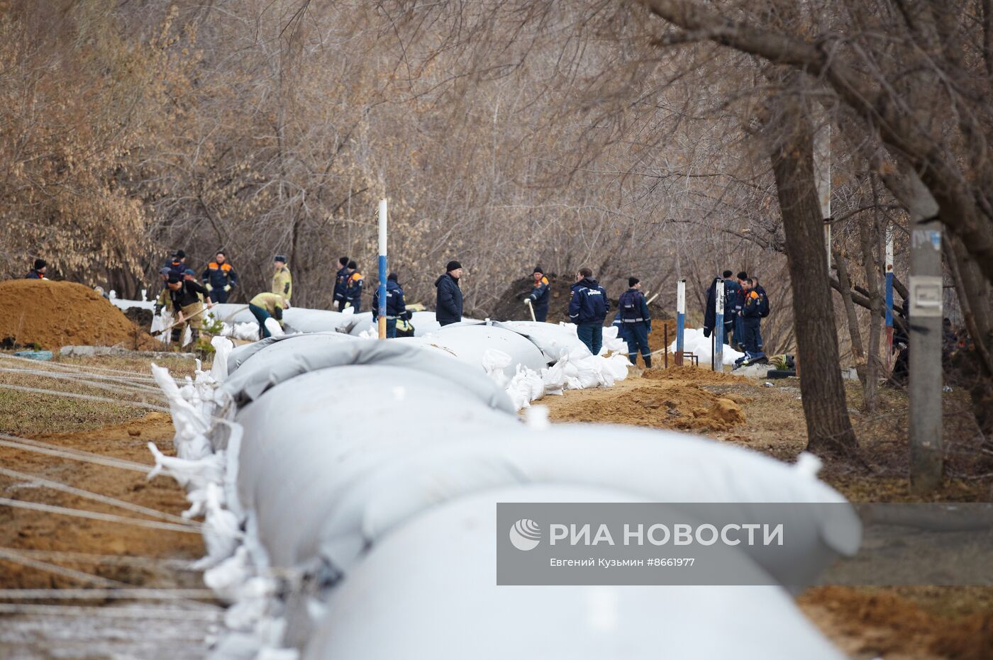 Курган в ожидании подъема воды в реке Тобол из-за паводков